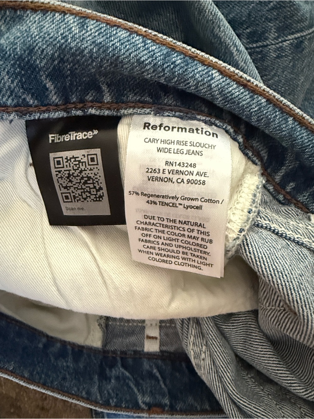 Reformation cary high-rise slouchy wide leg jeans size 29